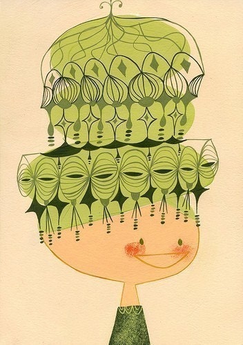 fancy beehive small print