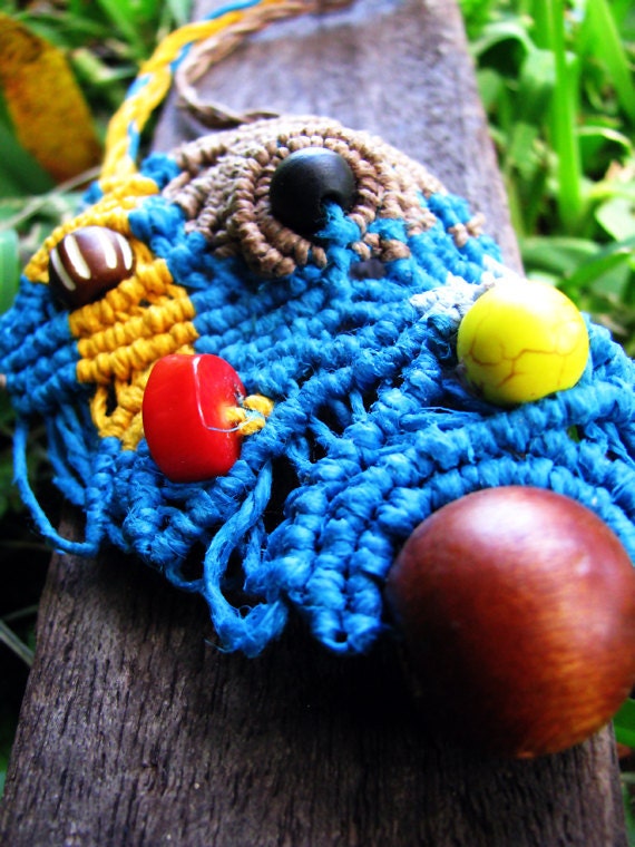 Free Form Hemp Art Necklace