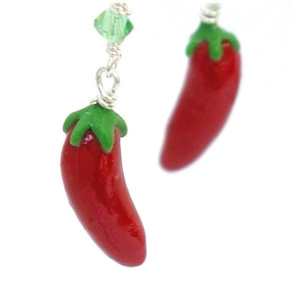Chili pepper earrings