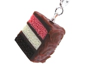 Neopolitan cake necklace