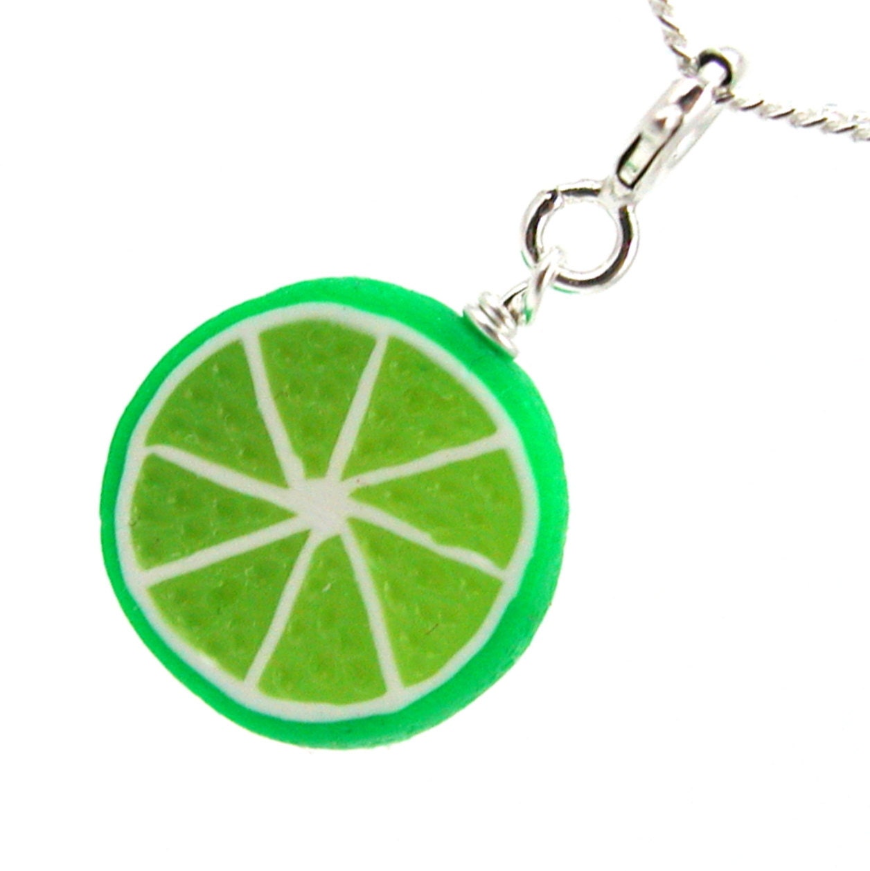 Lime half necklace