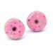 Donut stud earrings (pink sprinkles)