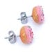 Donut stud earrings (pink sprinkles)