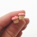 Birthday cupcake stud earrings (pink vanilla)