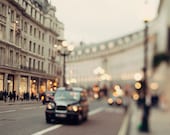 Lights on Regent Street, London Print, Pale Gold, Beige, Pastel, Muted Dreamy Photography, Urban City - She Called Herself London - EyePoetryPhotography