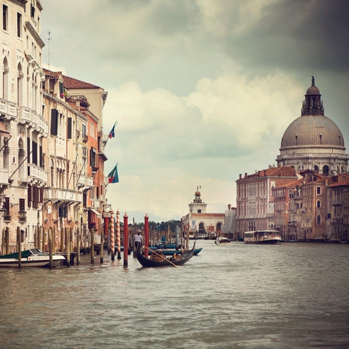 Venice photograph, Gondola, Grand Canal, Fine art travel photography - Isn't Life Grand
