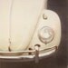 Bug - Vintage Car Photograph, Father's Day, Volkswagon, Mid Century, Retro VW Beetle Polaroid, Cream, Beige