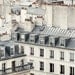Paris Rooftops - Paris photography - Rooftop Soliloquy - Winter White, Ivory, Muted, Gray, Travel photography