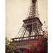 Eiffel Tower photograph, Romantic, Travel, France, Europe, Spring - The Iron Lady with Flowers - Paris, France