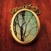 Art Locket - Sparkle and Dance - Oval Grande Edition - Lights on winter trees