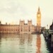 Good Morning London - London Photograph, Big Ben, Westminster, River Thames, Gold,  Clock Tower, Romantic Travel Photography