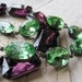Peridot  vintage pale green collet Anna Wintour inspired oval statement necklace.