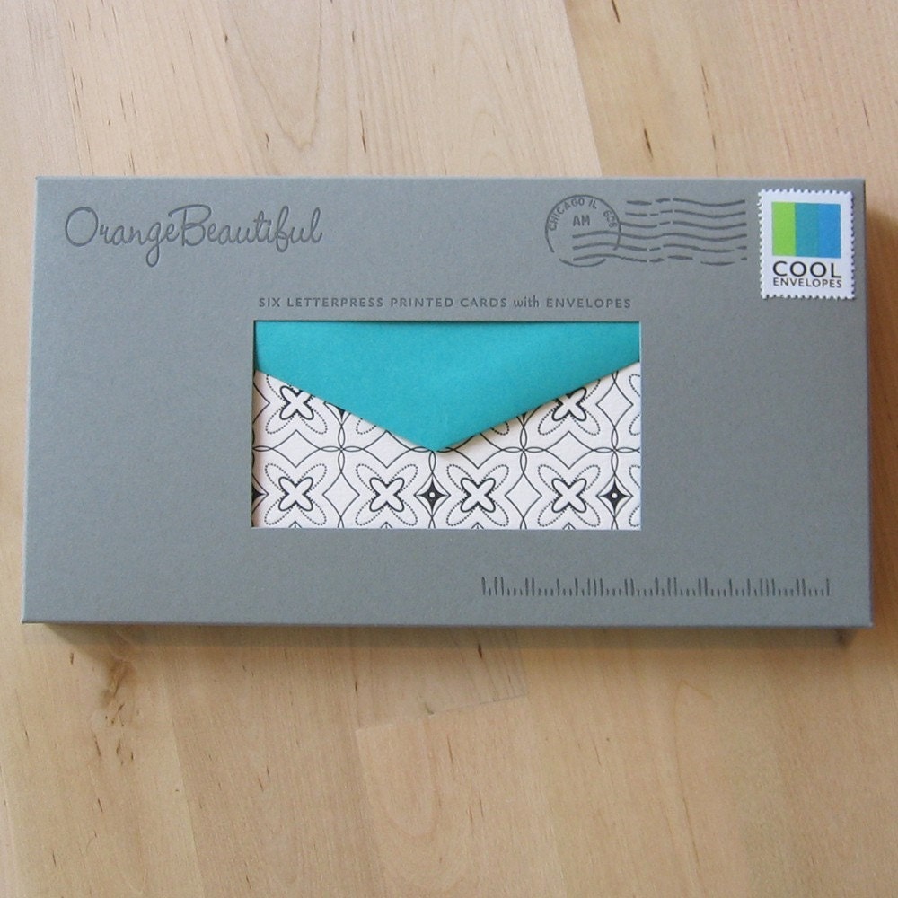 ROYAL Letterpress Notecards 6pk (choose WARM or COOL envelopes)