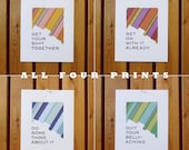 ALL FOUR Motivate Prints - Digital