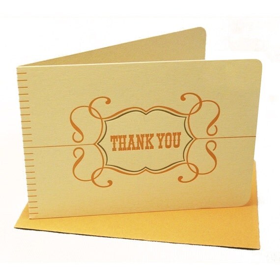 THANK YOU Letterpress Notecards 6pk