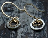 xs double open circle earrings.
