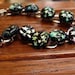 Pink Stars Dichroic Jewelry  Fused Glass Bracelet  Pink Starry Night