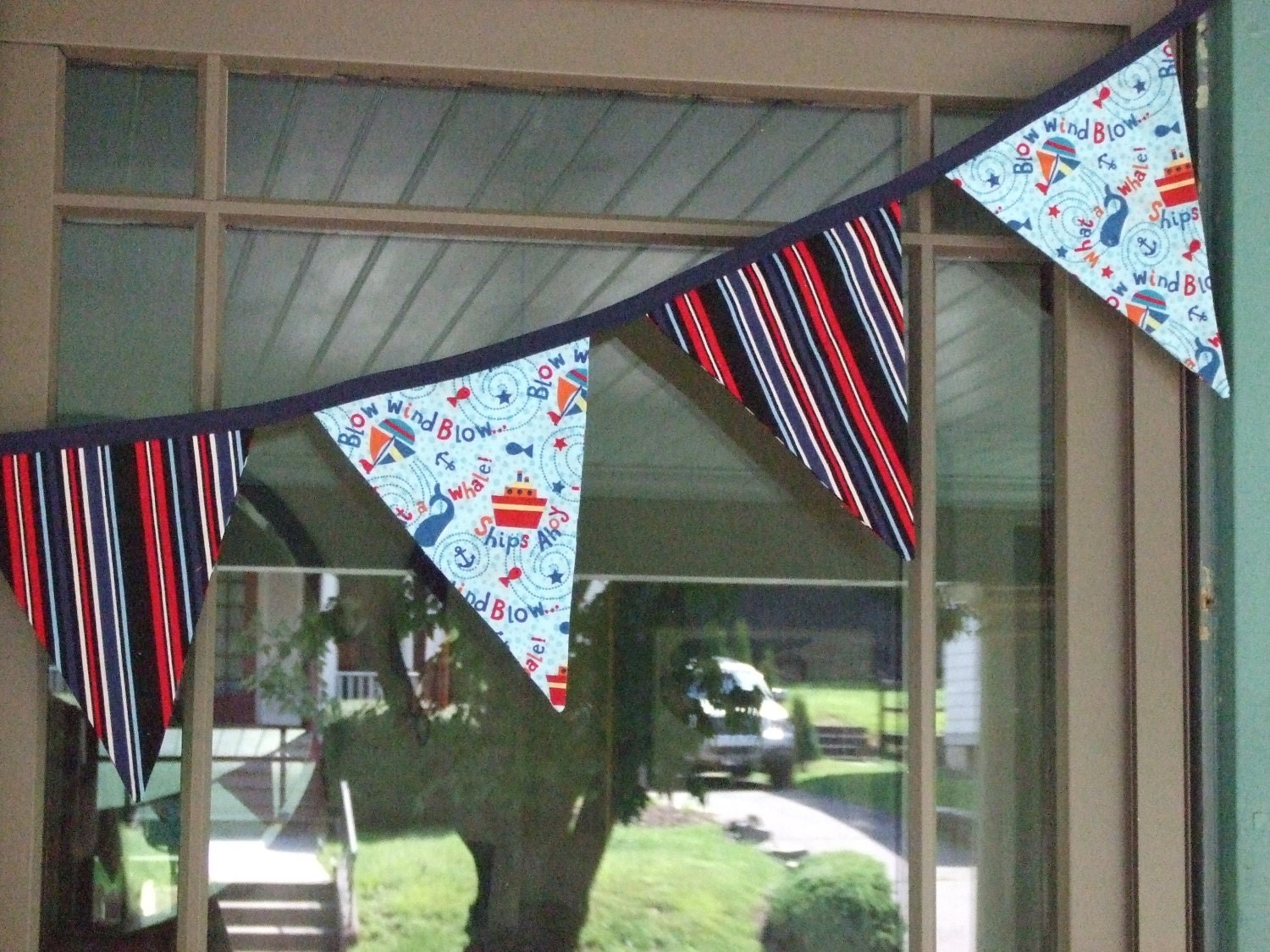Sailboat and Whale Decorative Flags - Birthdays, Holidays, Everyday