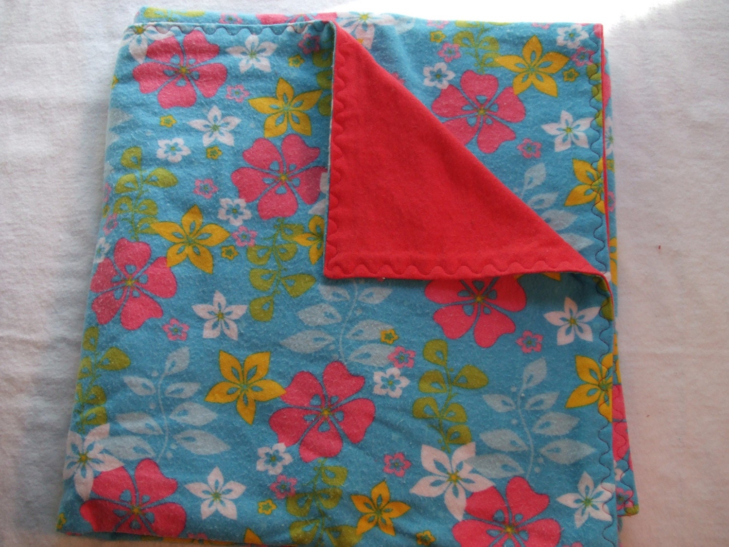 Hawaii Five Oh Flannel Baby Blanket