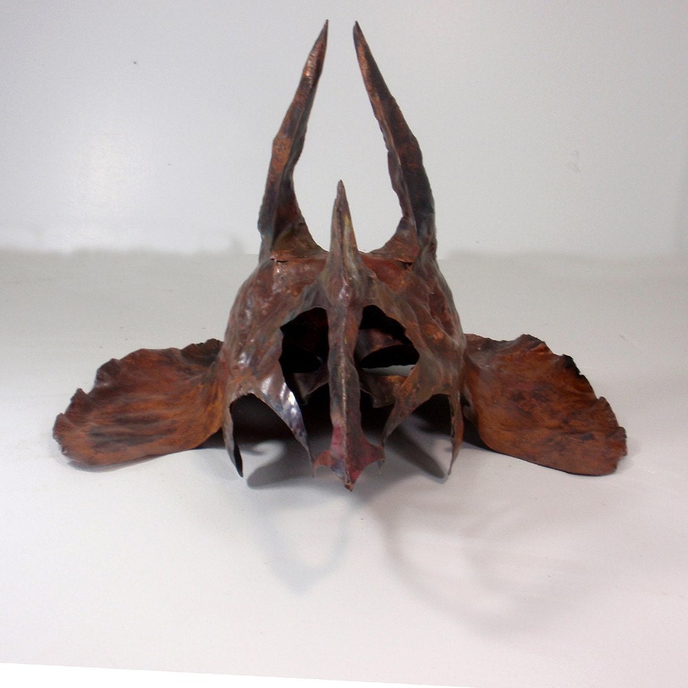 Triceratops- Forged Copper Mask