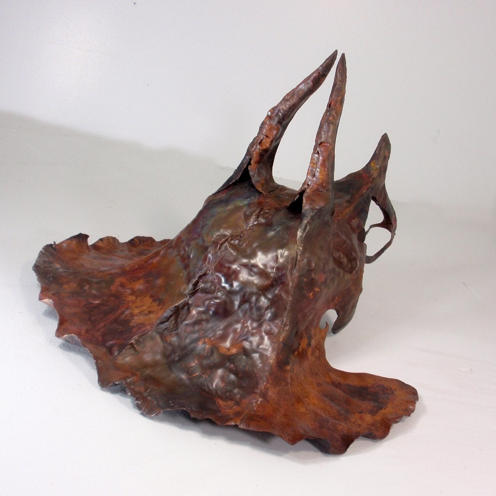 Triceratops- Forged Copper Mask