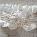 ONE OF A KIND - elegant silk ruffle choker with antique buttons, embroidery, raw silk fiber - beautiful wedding accessory