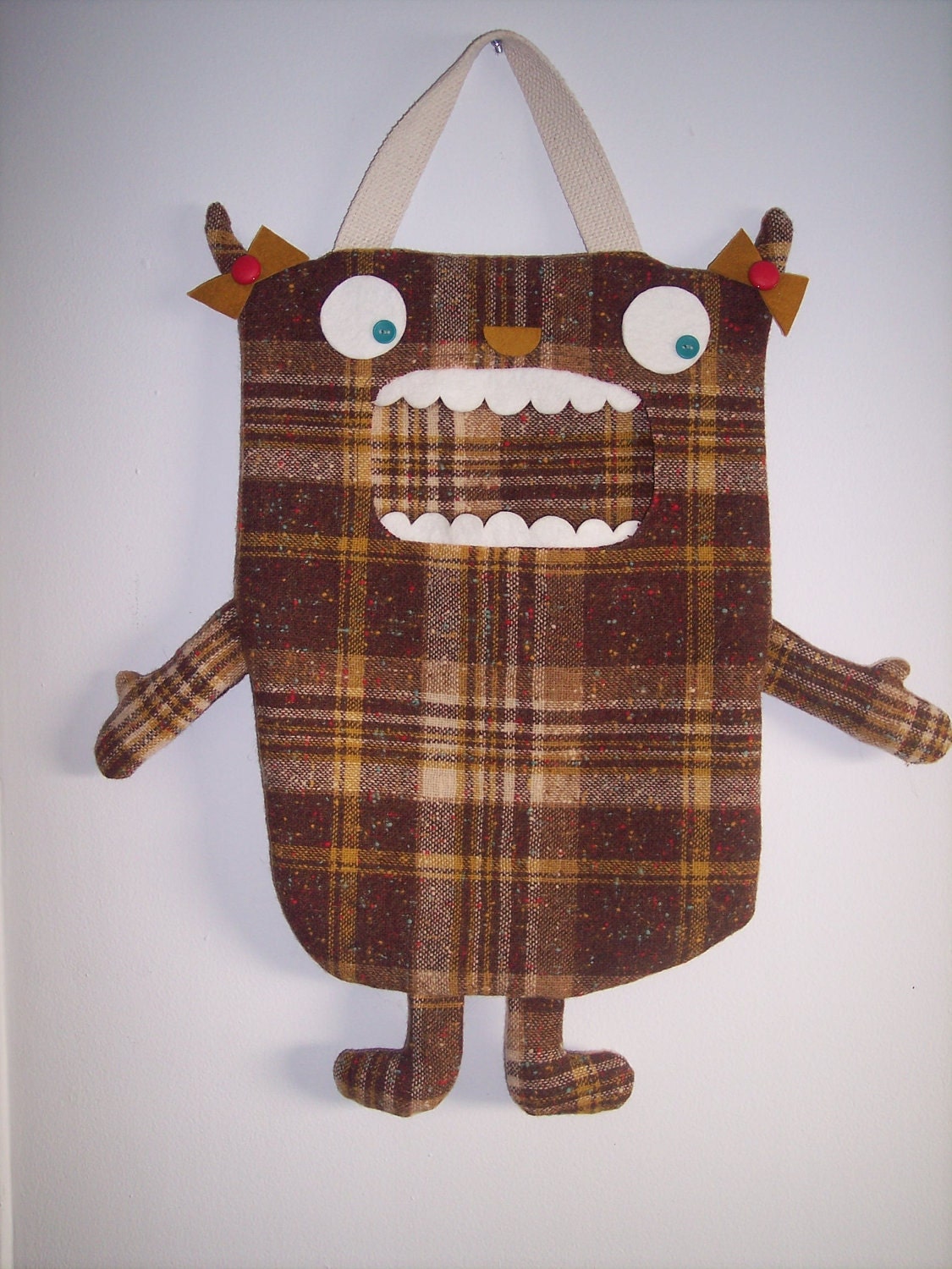 Lucy A Large Candy Monster Bag/Eco-Friendly Trick or Treat Bag