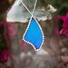 Blue Morpho Butterfly Wing Necklace
