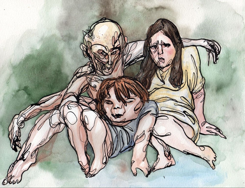 Uncertain Relations - an original watercolor