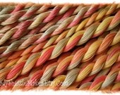 AUTUMN MEDLEY     Size 80    hand dyed TATTING crochet embroidery CQ cotton thread   6 cord