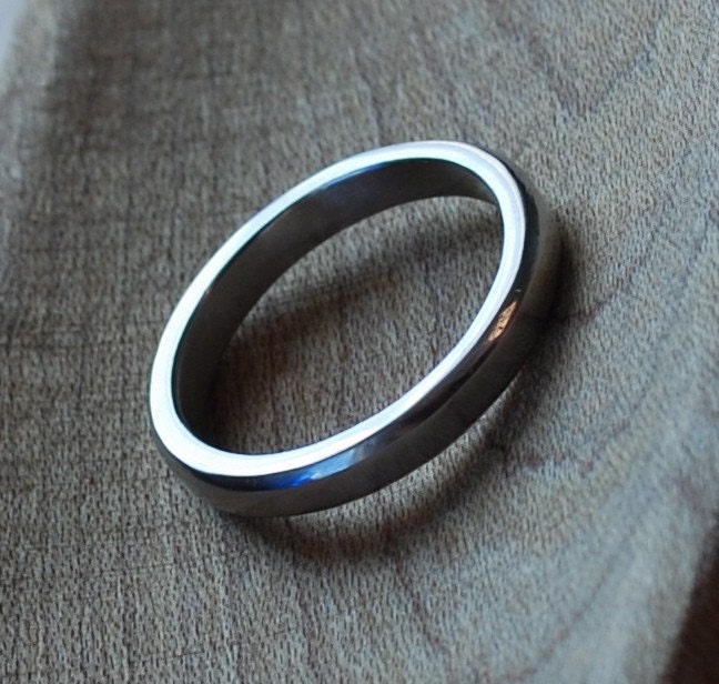 Wedding band - Bevel Edge - Platinum 950