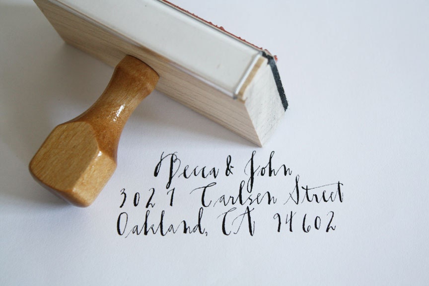 custom address stamp