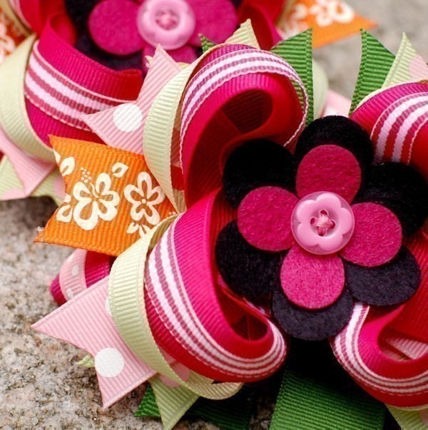 Hair Bow Instructions 2 e-books - twisted boutique bows and korkers plus videos Instant Download