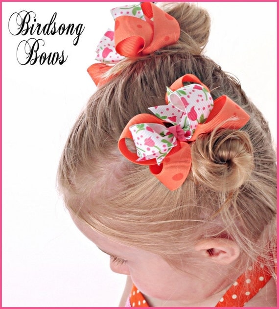Instant Download DIY How to make hair bows - twisted boutique and layered for girls valentines day