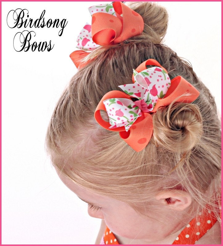 Instant Download DIY How to make hair bows - twisted boutique and layered for girls valentines day