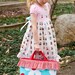 Fabric tote instructions PDF sewing pattern tutorial for 12 inch Barbie dolls accessory bag