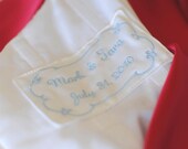Wedding Dress Label Tag With Decorative Border
