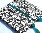 Thistle Damask Wedding Guest Book - Made to order