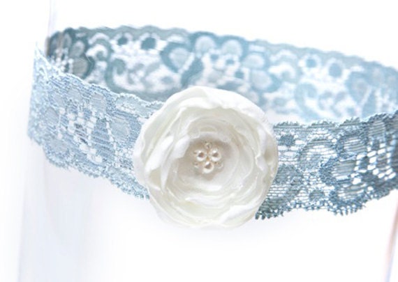 Blue Garter - Bridal Garter Something Blue