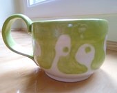 Mug with Abstract Design (Chartreuse)