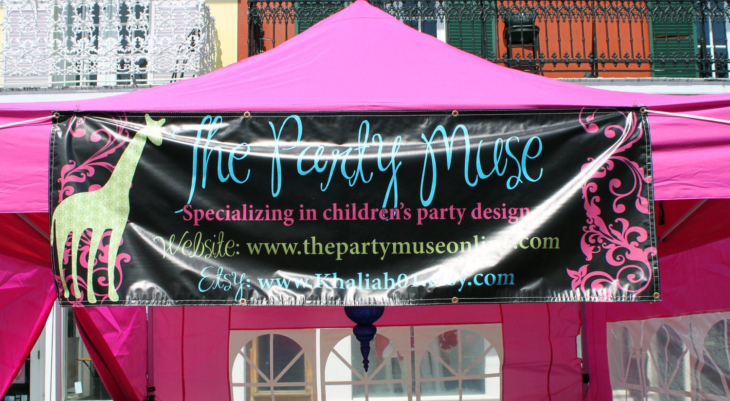 2x8 Vinyl Banner for your booth, tent or table