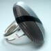 Cocktail Ring - Shades of Grey - Large Button