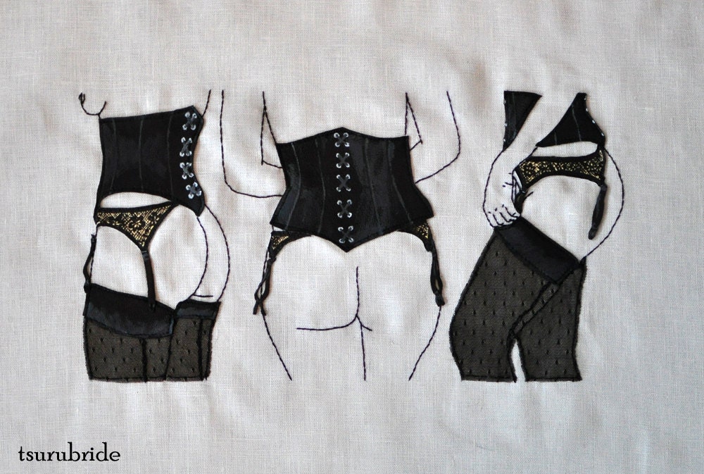 Cheeks as Sweet as Cherries Embroidered Wall Hanging