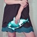 Orwell Clutch - Teal Orca Purse