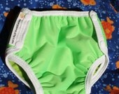 Reusable Swim Diaper in Lime Green   size Small to Med