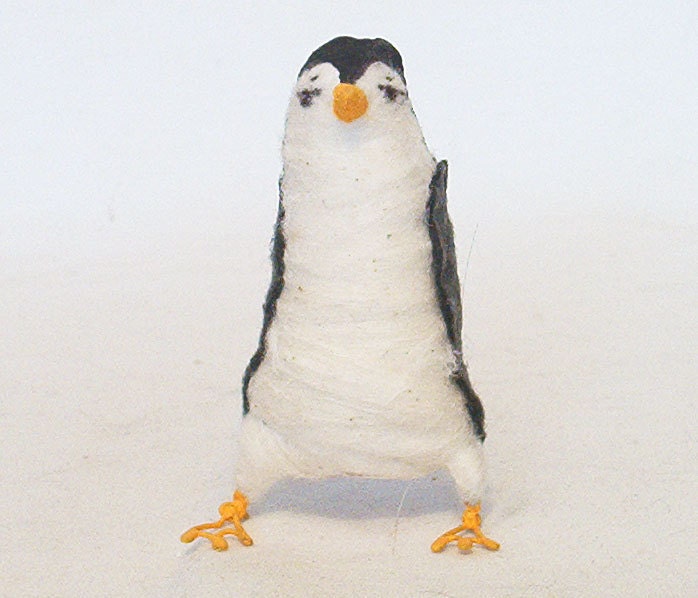 Spun Cotton Vintage Style Penguin Ornament/Figure