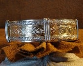 Wire Wrapped Floral Bangle Bracelet