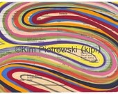 Red Fingerprint - Fine Art Giclee Print