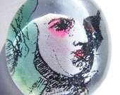 Elizabeth ... Glass Pendant Necklace