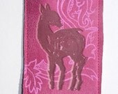 DEER LOVE Credit Card Sleeve Faux Leather
